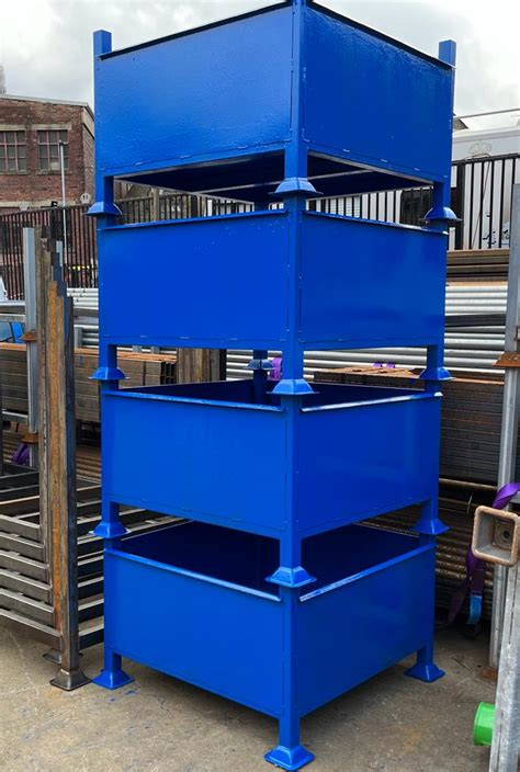 steel box stillage|daywalk steel stillages.